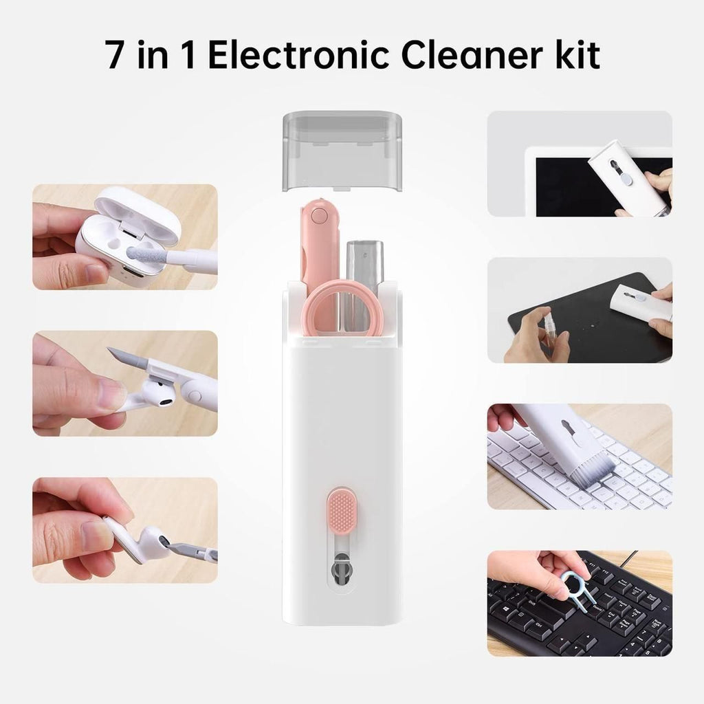 7 in 1 Electronic Cleaner Kit with Brush for Earbuds, Keyboard, Laptop & Mobile Cleaning Tool