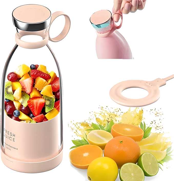 MIXEN Portable Blender 350ML USB Rechargeable Smoothie Juicer Bottle for Travel & Gym