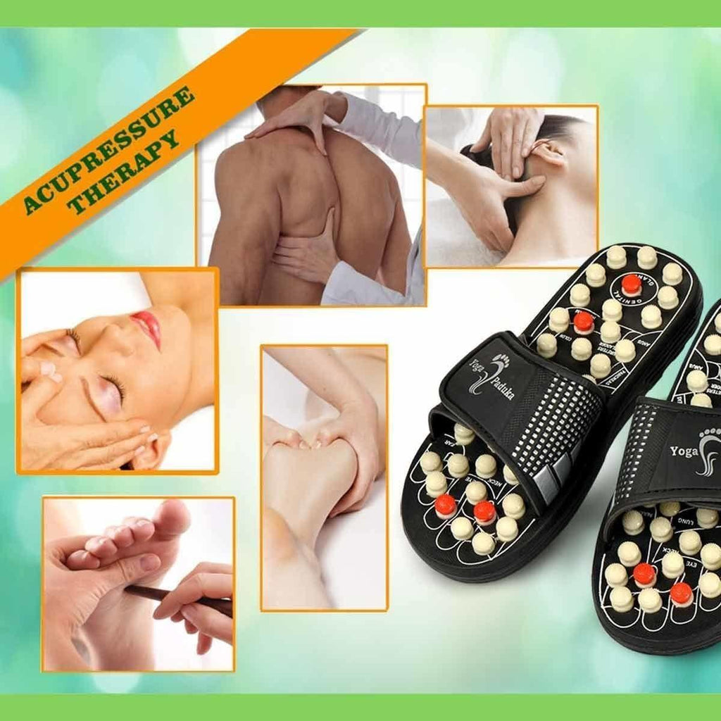 Acupressure Therapy Paduka Slippers for Full Body Blood Circulation