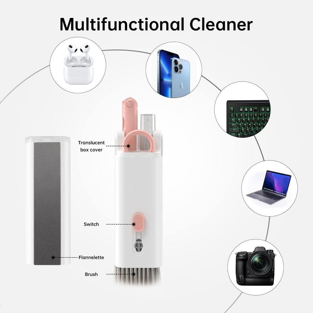 7 in 1 Electronic Cleaner Kit with Brush for Earbuds, Keyboard, Laptop & Mobile Cleaning Tool